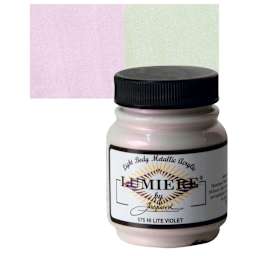Jacquard Lumiere Acrylic - Hi-Lite Violet, 2.25 oz Jar and swatch