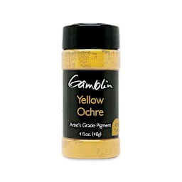 Gamblin Artist's Grade Pigment - Yellow Ochre, 4 oz bottle