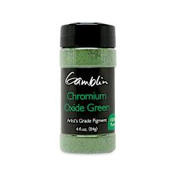 Gamblin Artist's Grade Pigment - Chromium Oxide Green, 4 oz bottle