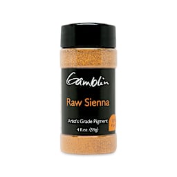 Gamblin Artist's Grade Pigment - Raw Sienna, 4 oz bottle