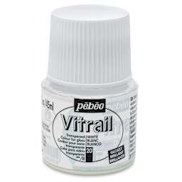 Pebeo Vitrail Paint - White, 45 ml bottle