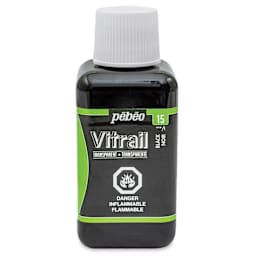 Pebeo Vitrail Paint - Black, 250 ml bottle