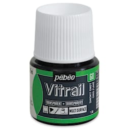 Pebeo Vitrail Paint - Smoky Grey, 45 ml bottle