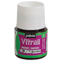 Pebeo Vitrail Paint - Fuchsia Pink , 45 ml bottle