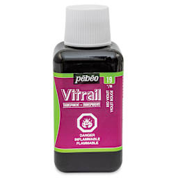 Pebeo Vitrail Paint - Red Violet, 250 ml bottle