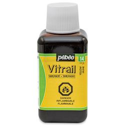 Pebeo Vitrail Paint - Yellow, 250 ml bottle