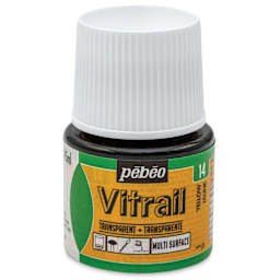 Pebeo Vitrail Paint - Yellow, 45 ml bottle
