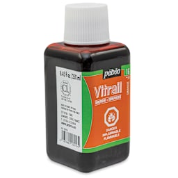 Pebeo Vitrail Paint - Orange, 250 ml bottle side view