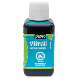 Pebeo Vitrail Paint - Turquoise, 250 ml bottle