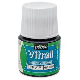 Pebeo Vitrail Paint - Turquoise Blue, 45 ml bottle