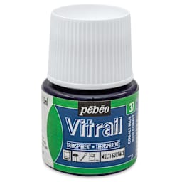 Pebeo Vitrail Paint - Cobalt, 45 ml bottle