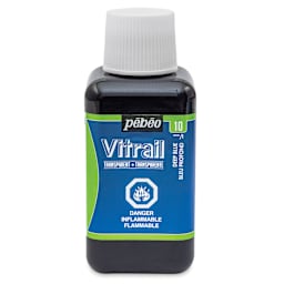 Pebeo Vitrail Paint - Deep Blue, 250 ml bottle