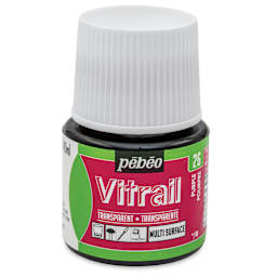 Pebeo Vitrail Paint - Purple, 45 ml bottle