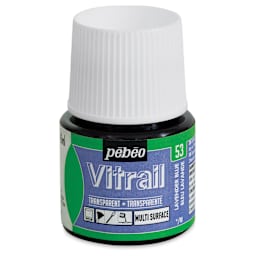 Pebeo Vitrail Paint - Lavender Blue, 45 ml bottle