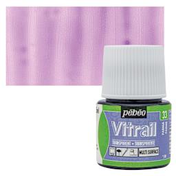 Pebeo Vitrail Paint - Parma, 45 ml bottle and swatch