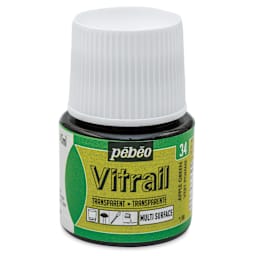 Pebeo Vitrail Paint - Apple Green, 45 ml bottle