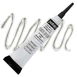 Pebeo Vitrail Paint Outliner - Transparent Outliner, 20 ml tube and swatch