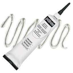 Pebeo Vitrail Paint Outliner - Transparent Outliner, 37 ml tube and swatch