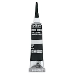 Pebeo Vitrail Paint Outliner - Black Outliner, 20 ml tube