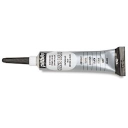 Pebeo Vitrail Cerne Relief Outliners - Silver tube shown horizontally