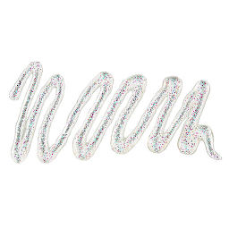 Pebeo Vitrail Cerne Relief Outliner - Transparent Glitter swatch