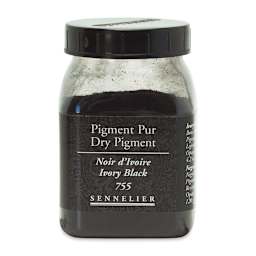 Sennelier Dry Pigment - Ivory Black, 120 g jar