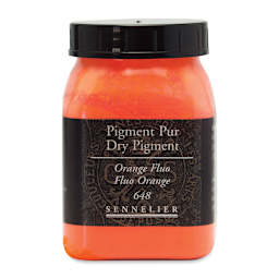 Sennelier Dry Pigment - Fluorescent Orange, 100 g jar