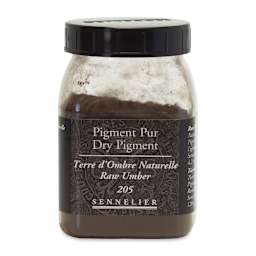 Sennelier Dry Pigment - Raw Umber, 120 g jar