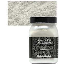 Sennelier Dry Pigment - Iridescent, 100 g jar and swatch