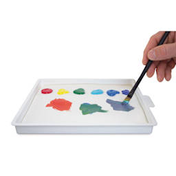 Masterson Sta-Wet Handy Palette, in use with paints