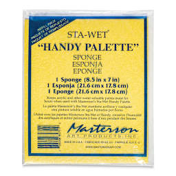 Masterson Sta-Wet Handy Palette - Sponge Refill, Single sponge, front of the packaging