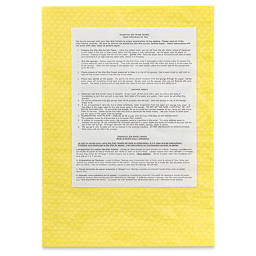 Masterson Sta-Wet Premier Palette - Sponge Insert - back of packaging