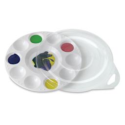 10 Well Plastic Tray shown open with paint