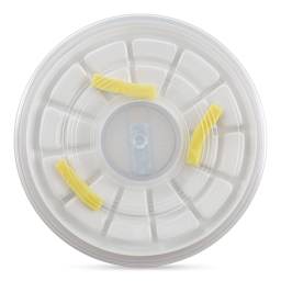 Richeson Lock Box Palette - 24 Well Insert, 10 Sheet Disposable Mixing Pad and sponges 