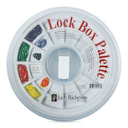 Richeson Lock Box Palette - With 24 Well Insert an 10 Sheet Disposable Mixing Sheet Pad