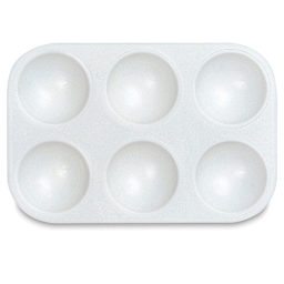 Richeson Rectangular 6-Well Tray - 5 1/4" x 3 5/8", White, 6 Well, Rectangular