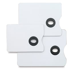 Richeson White Melamine Palettes - 3 Rectangular Palettes shown together