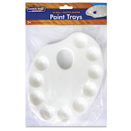 Plastic Paint Trays - 10 Wells, Pkg of 2, front