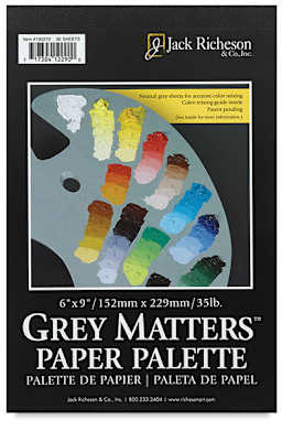 Gray Paper Palette, 30 Sheets  Front Cover of Pad