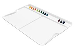 Mijello Fredi Weber Peel-off Palette - opened with paint shown
