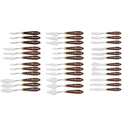 RGM Plus Painting Knives and POP Display, 36 palette knives
