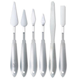 RGM Idea Line Palette Knives - 6 different Palette Knives shown upright
