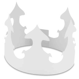 Hygloss Paper Crowns - Front of low Pointed Crown style 
