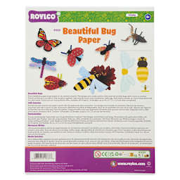 Roylco Beautiful Bugs - Insect Sculptures, Set of 16 Designs, 64 Sheets - front of packaging