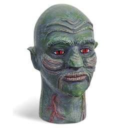 FloraCraft SmoothFom Foam Head - Left angle of finished Monster head