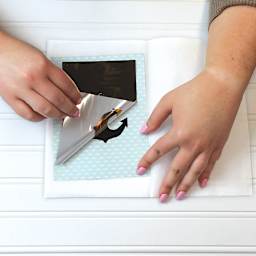 iCraft Deco Foil Hot Melt Adhesive Sheets - peeling anchor decal