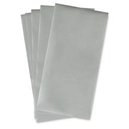 iCraft Deco Foil - 5 sheets of Silver Foil shown in fan