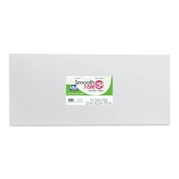 FloraCraft SmoothFoM Foam - Sheet, 12" x 28" x 1" front of packaging