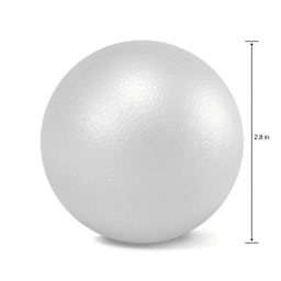 FloraCraft SmoothFoM Foam - Ball, Pkg of 6, 3" Dia single ball diameter