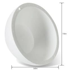 FloraCraft SmoothFoM Foam - Half Ball, 8" Dia dimensions